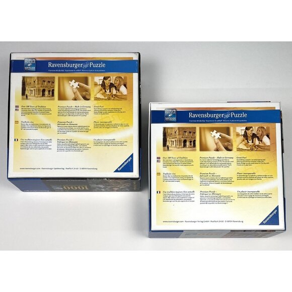 2x RAVENSBURGER Jigsaw PUZZLES 500pc Parisian Sunset; 1000pc Cinderella COMPLETE - Picture 6 of 6